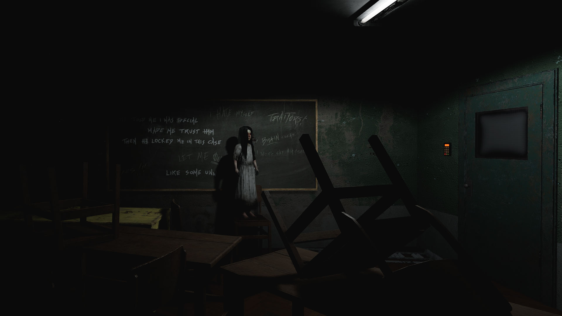 Afterlife VR Allison in the classroom